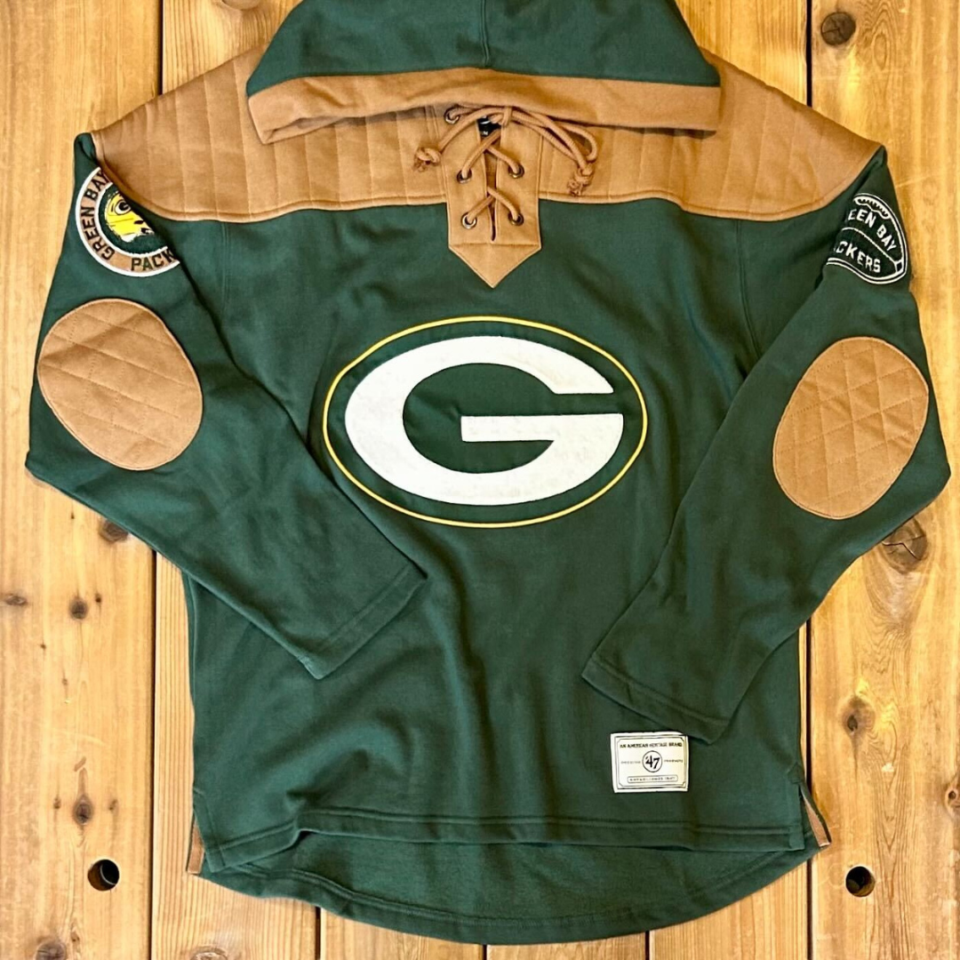Green Bay Packers NFL Golden Age Wingback Lacer Hoodie – The Sport Green Bay Packers NFL Golden Age Wingback Lacer Hoodie – The Sport