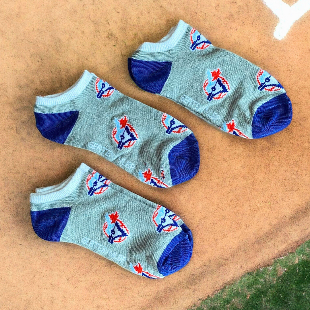 Toronto Blue Jays Cooperstown Women's Ankle Socks (Grey) – The Sport Gallery