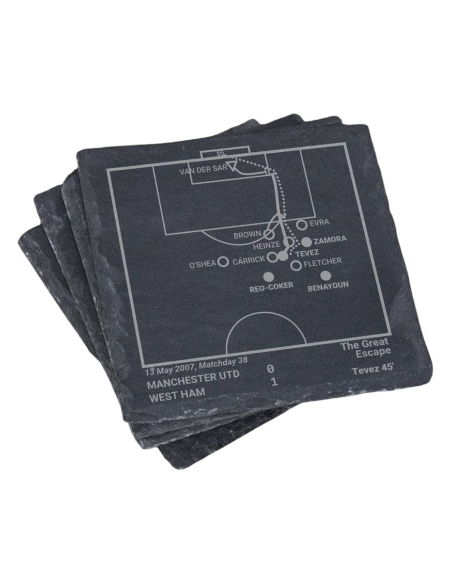 West Ham United Greatest Plays in Sports Coasters The Sport Gallery