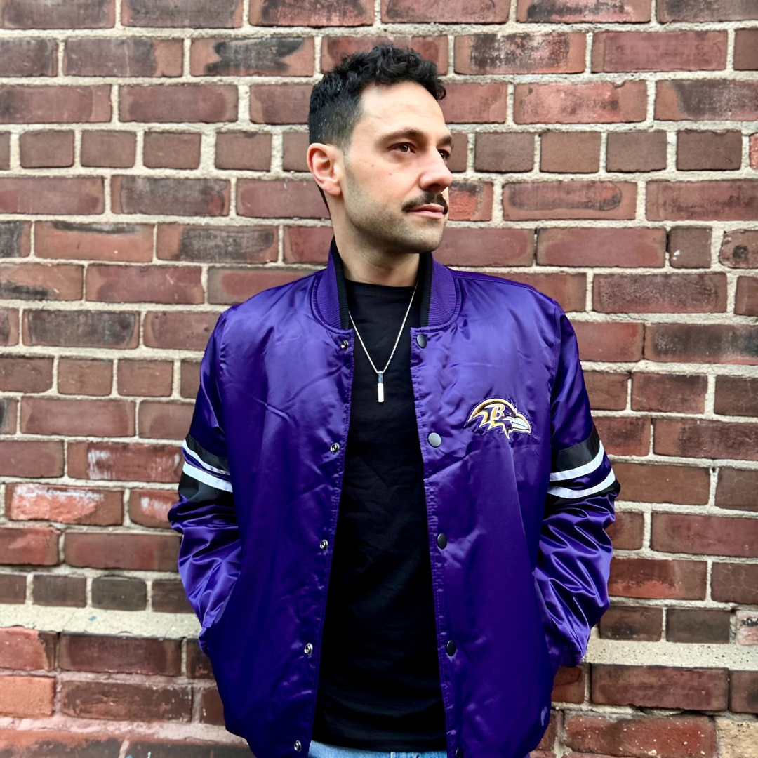 Purple satin jacket hotsell