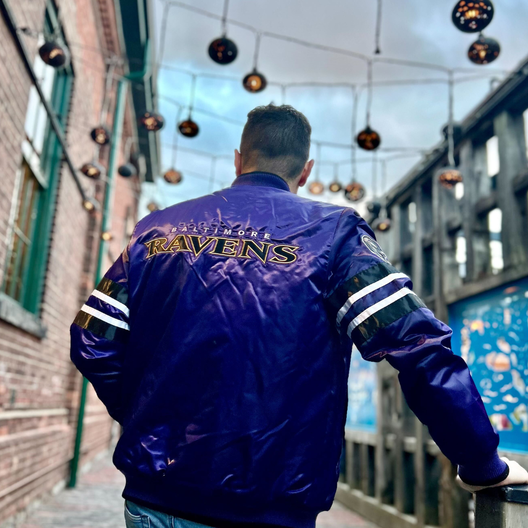 Baltimore Ravens NFL Starter Satin Jacket (Purple) – The Sport Gallery