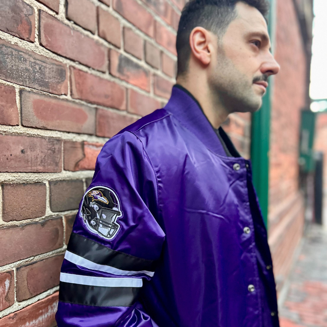 Baltimore Ravens NFL Starter Satin Jacket (Purple) – The Sport Gallery