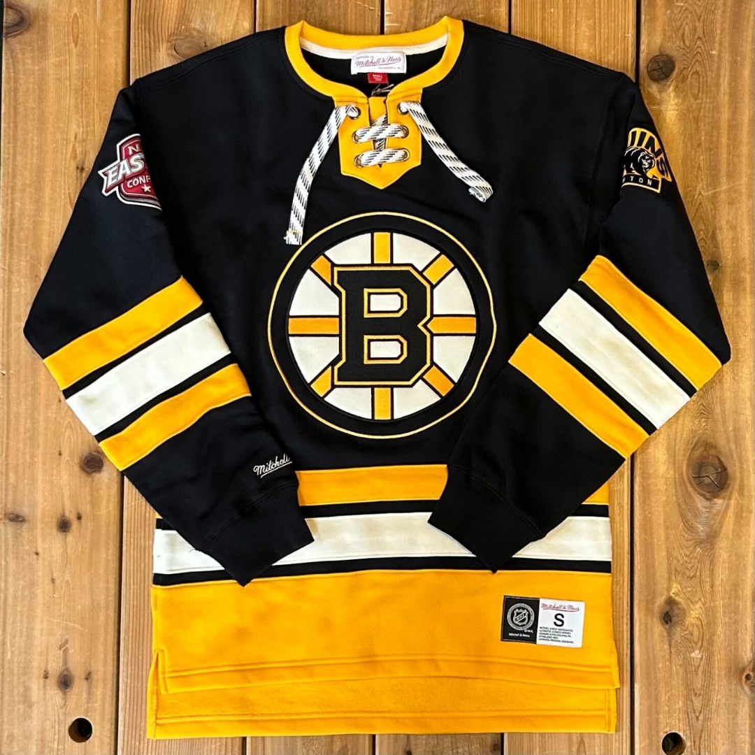 Boston Bruins Lace-Up Vintage Jersey Sweater – The Sport Gallery