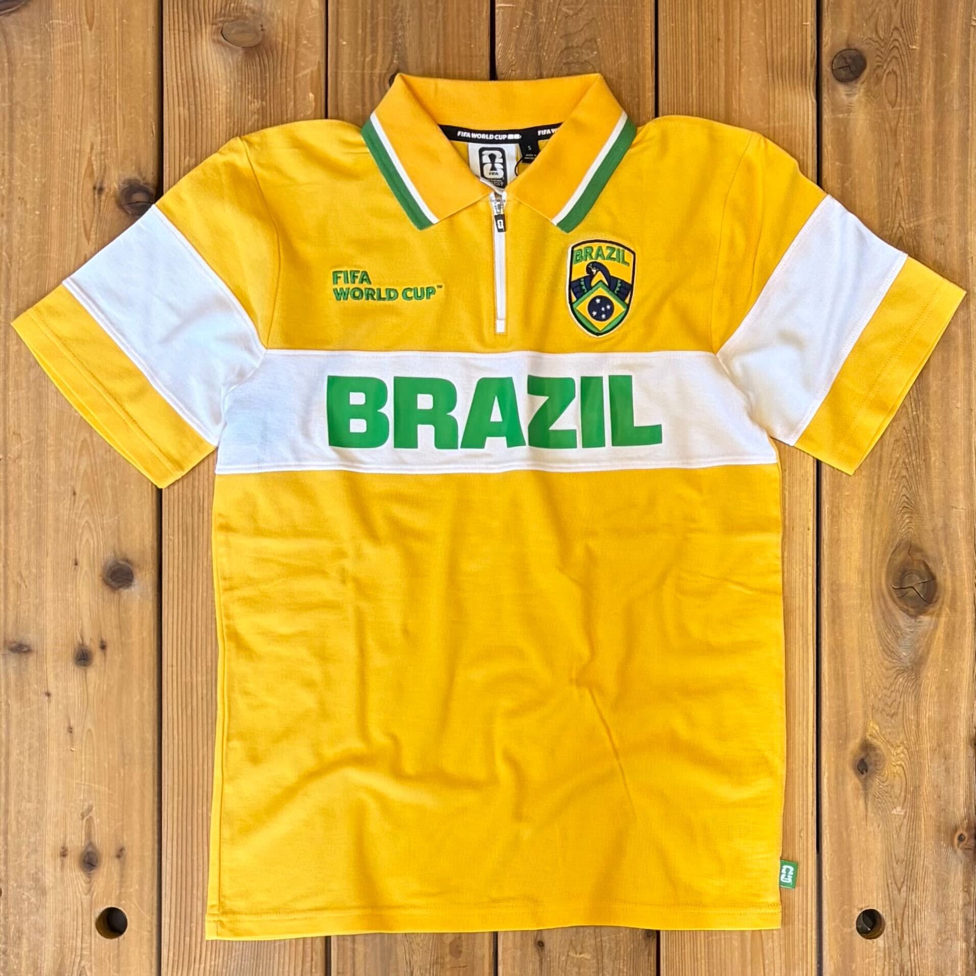 Brazil Soccer FIFA World Cup Victory Thread 1/4 Zip Polo Tee – The