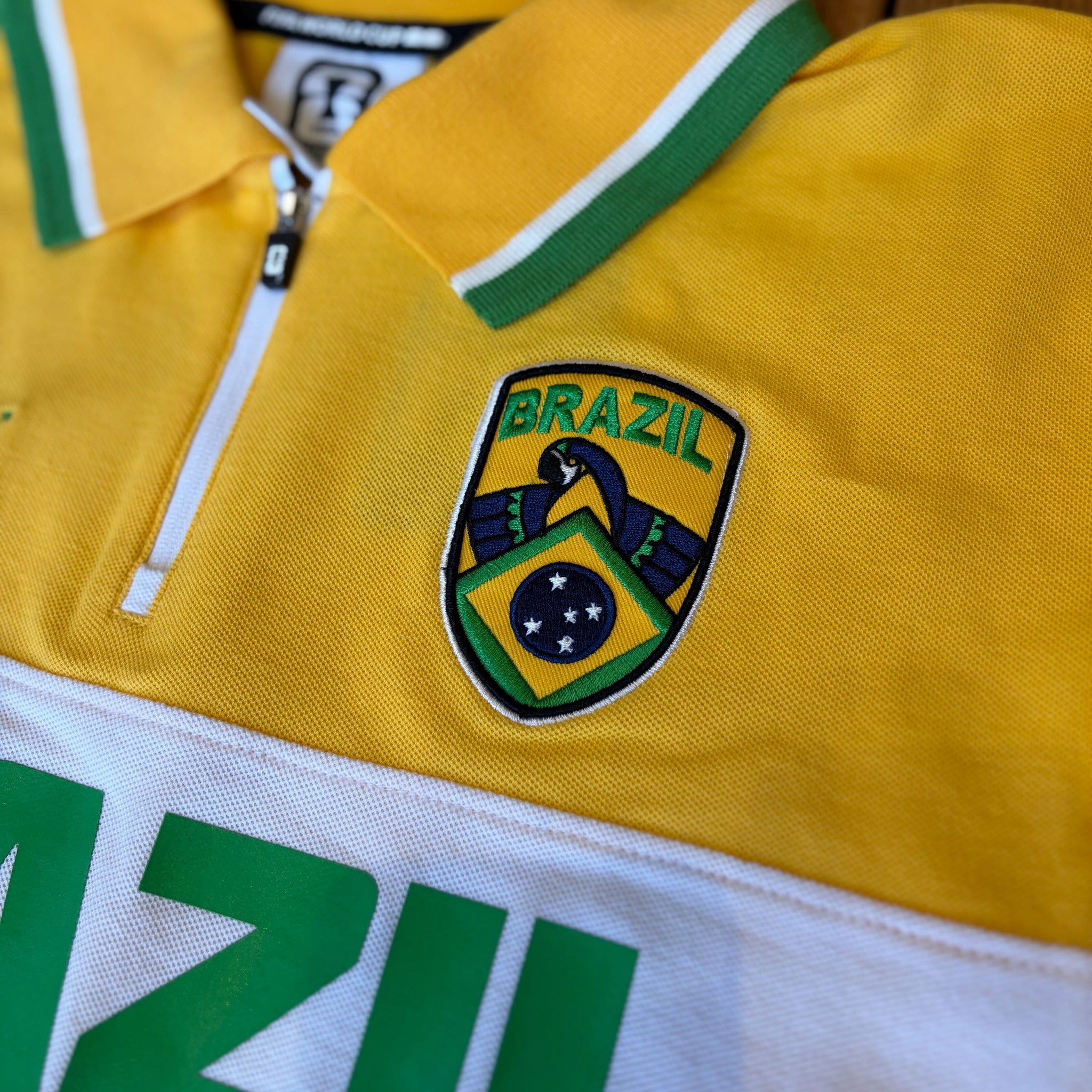Brazil Soccer FIFA World Cup Victory Thread 1/4 Zip Polo Tee – The