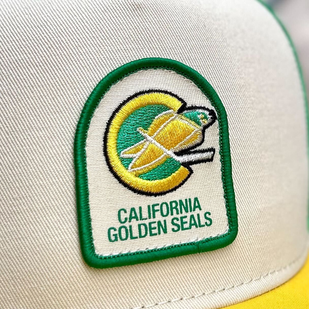 Trucker Hat Fitted Hat California Golden Seals Hat California