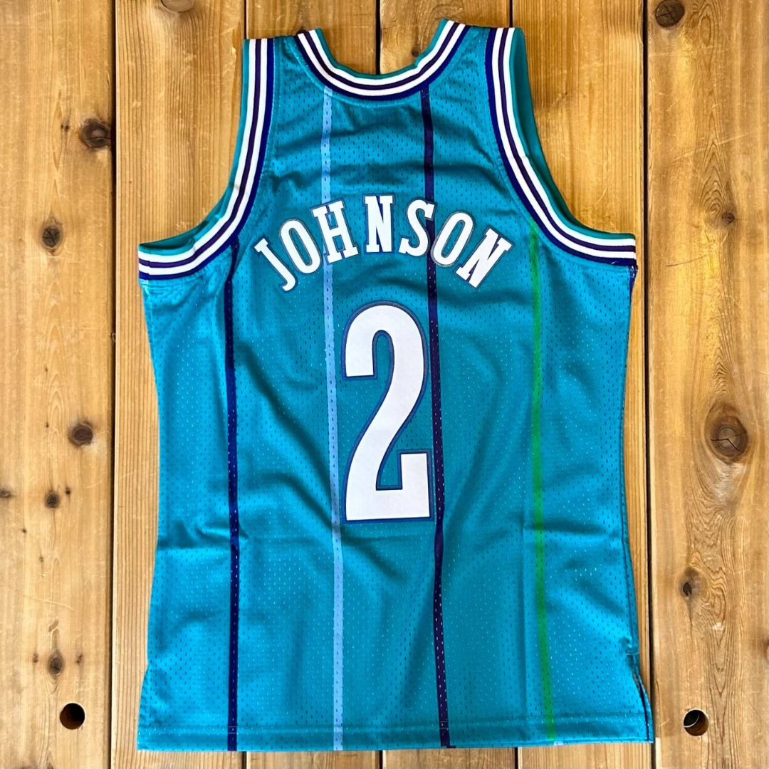 Charlotte Hornets NBA Larry Johnson 1992-93 Swingman Jersey – The
