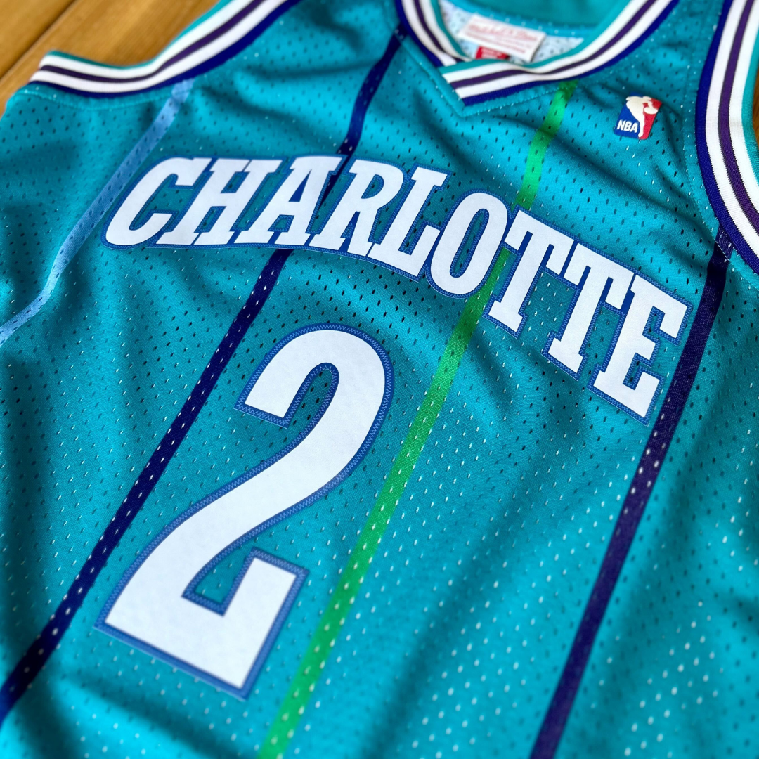Charlotte Hornets NBA Larry Johnson 1992-93 Swingman Jersey – The