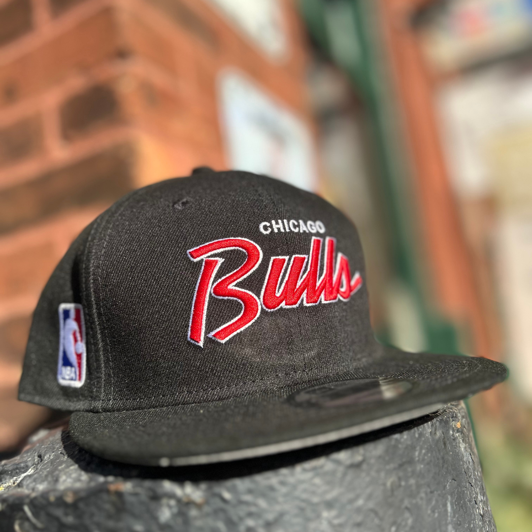 Chicago Bulls NBA Script 9Fifty Snapback (Black) – The Sport Gallery