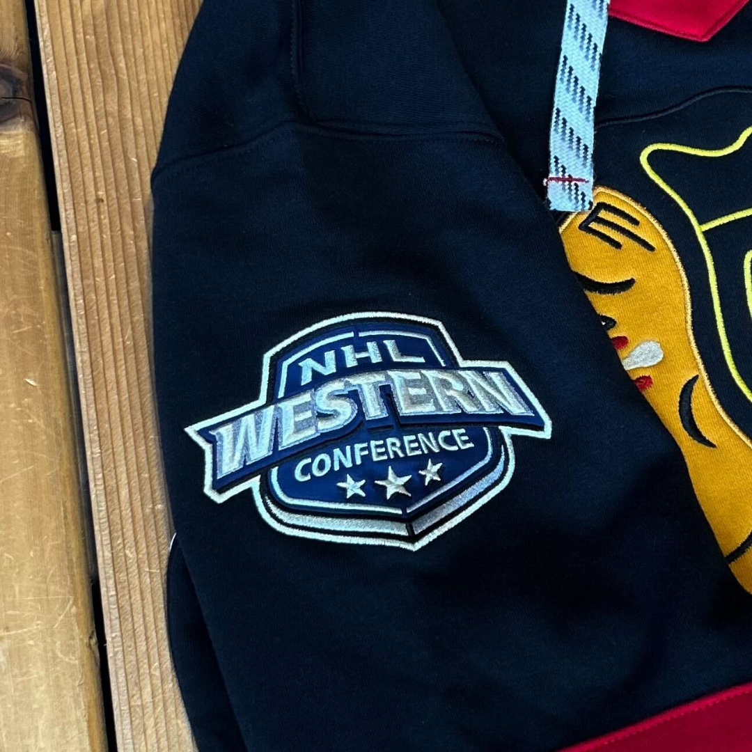 Chicago Blackhawks Lace Up Vintage Jersey Sweater The Sport Gallery