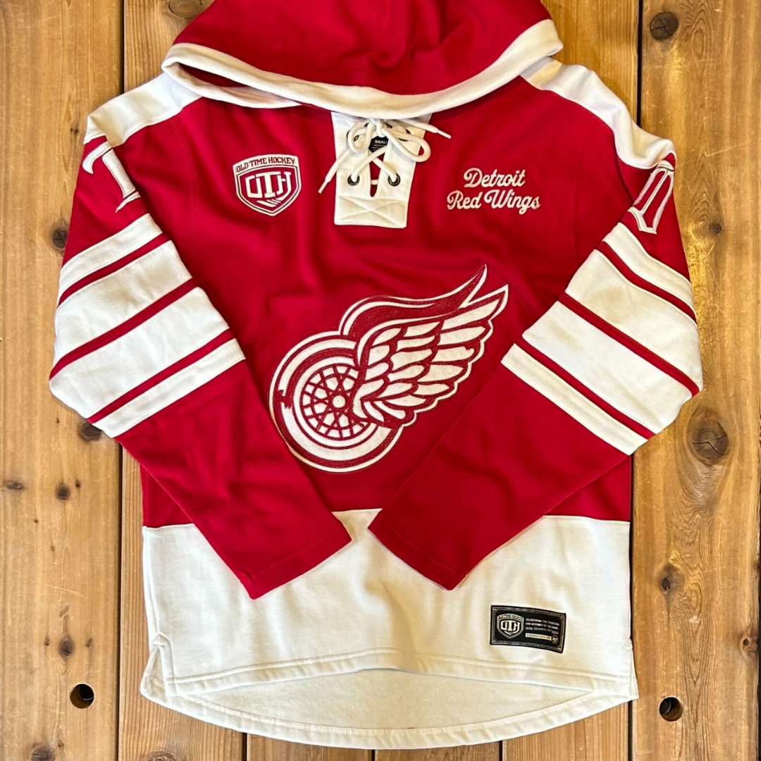 Red wings jersey hoodie 2025