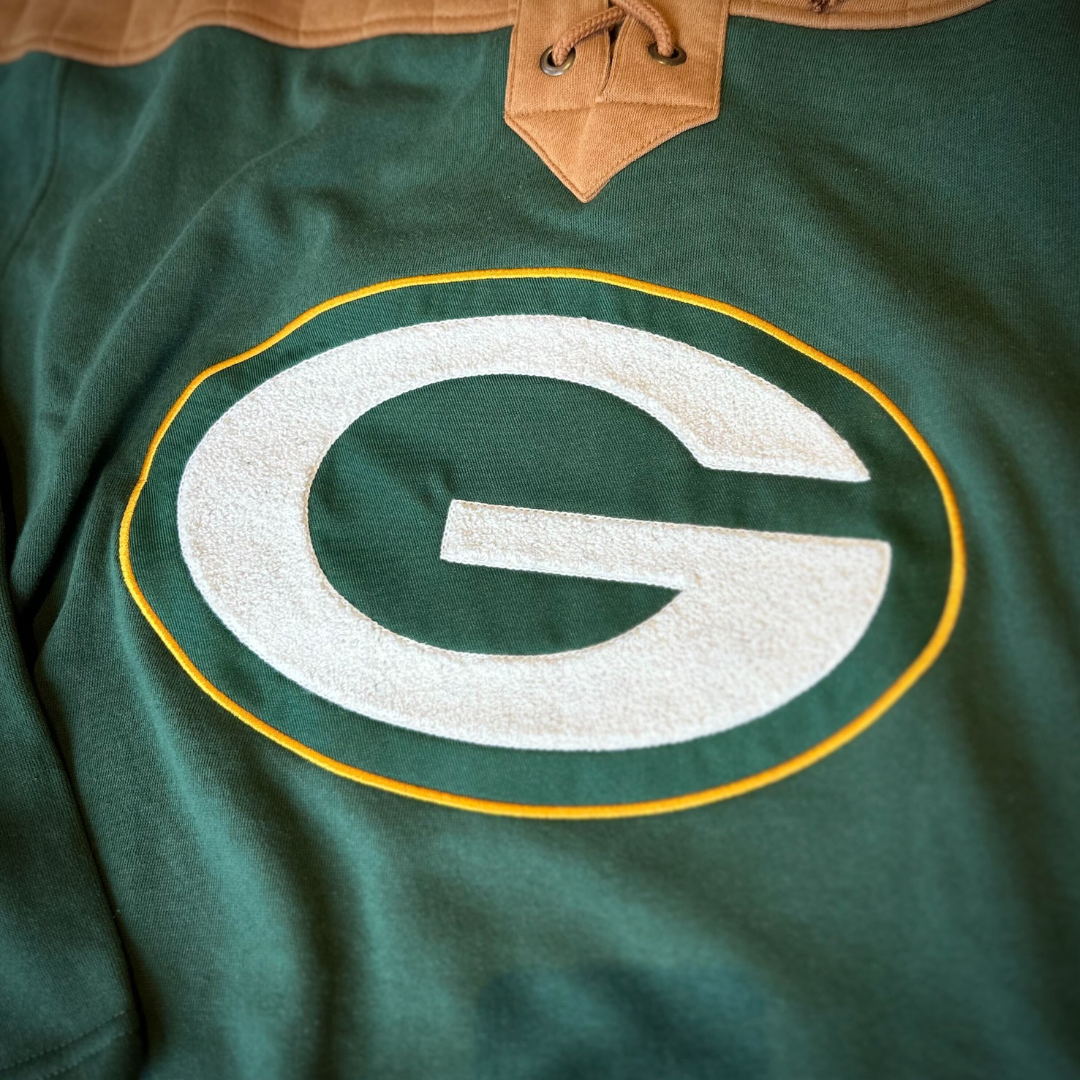 Green Bay Packers NFL Golden Age Wingback Lacer Hoodie – The Sport
