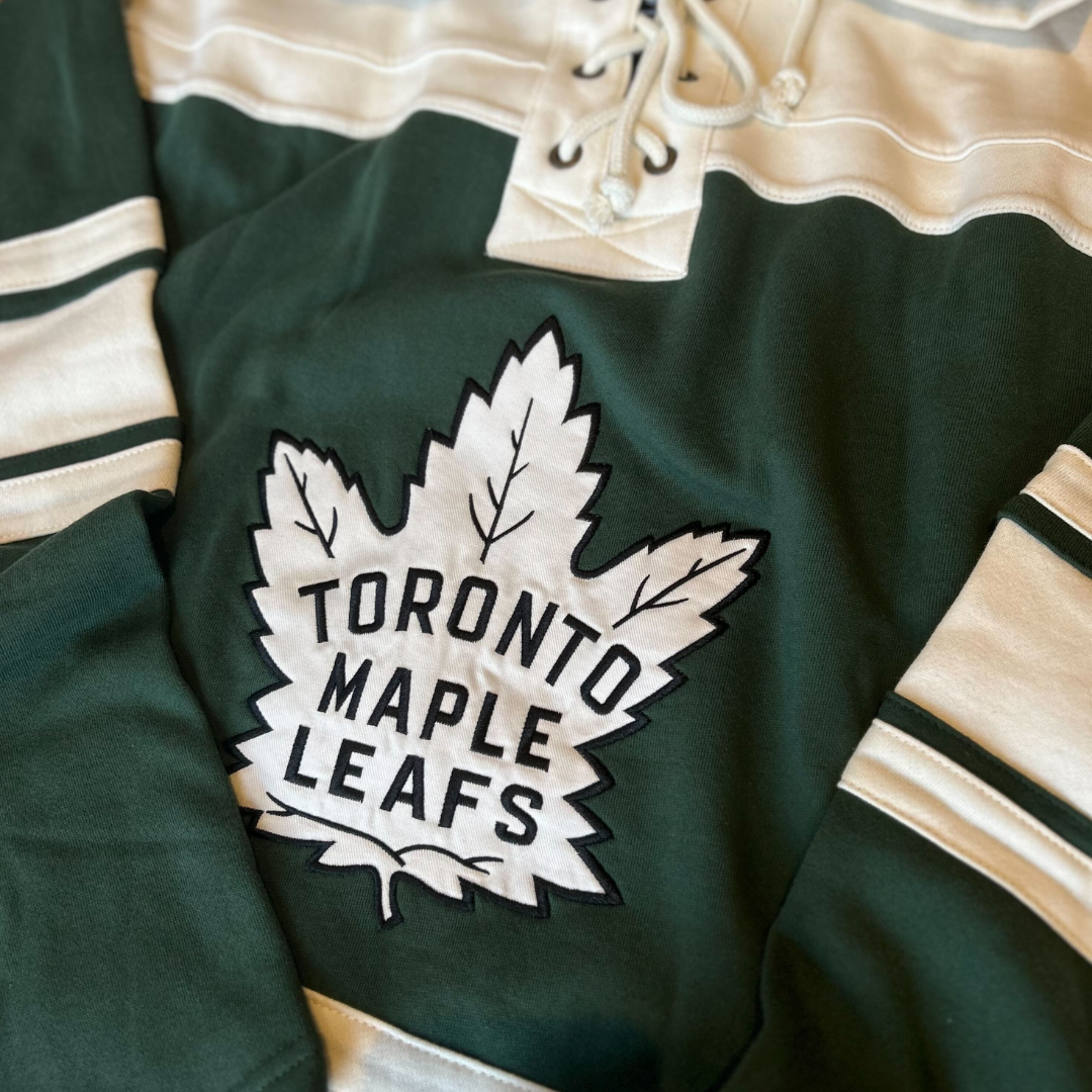 King Clancy Jersey Hoodie Toronto Maple Leafs Green Officially Licensed The Sport Gallery
