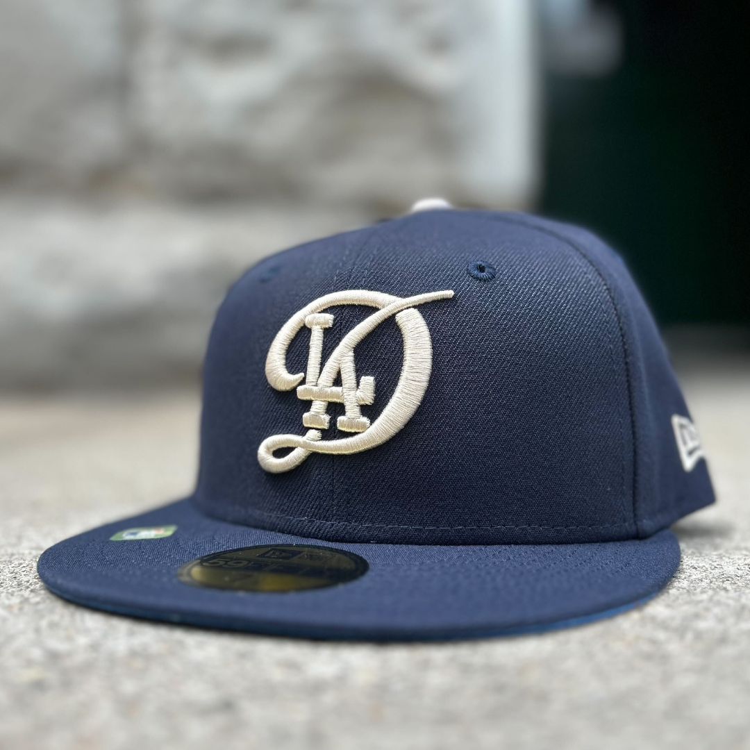 Men s New Era Navy Los Angeles Dodgers 2024 City Connect Low Profile 59FIFTY Fitted Hat