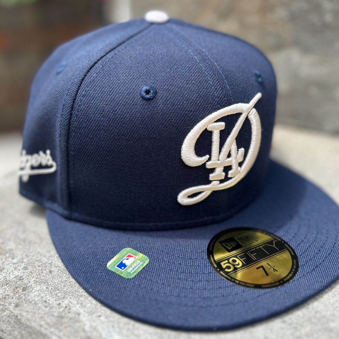 Men s New Era Navy Los Angeles Dodgers 2024 City Connect Low Profile 59FIFTY Fitted Hat