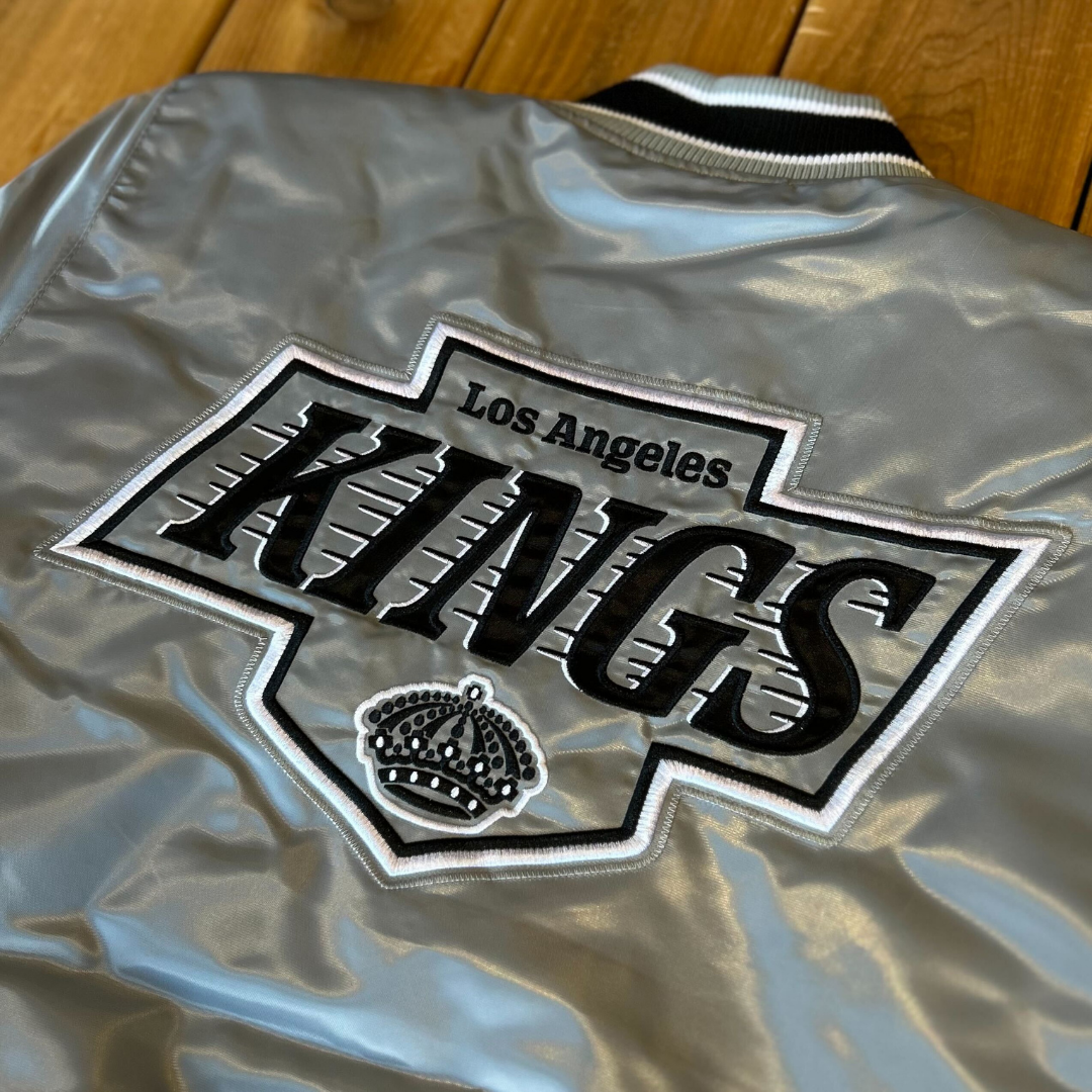 美品　90年代 Swingster NHL LOS ANGELES KINGS Vintage Starter Los Angeles Kings LA Hockey Jersey Black XL