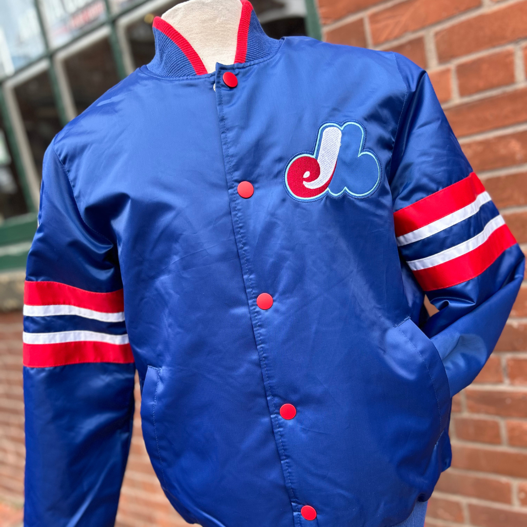 90s STARTER MLB Montreal Expos スタジャン M Montreal Expos MLB Satin Starter Jacket – The Sport Gallery