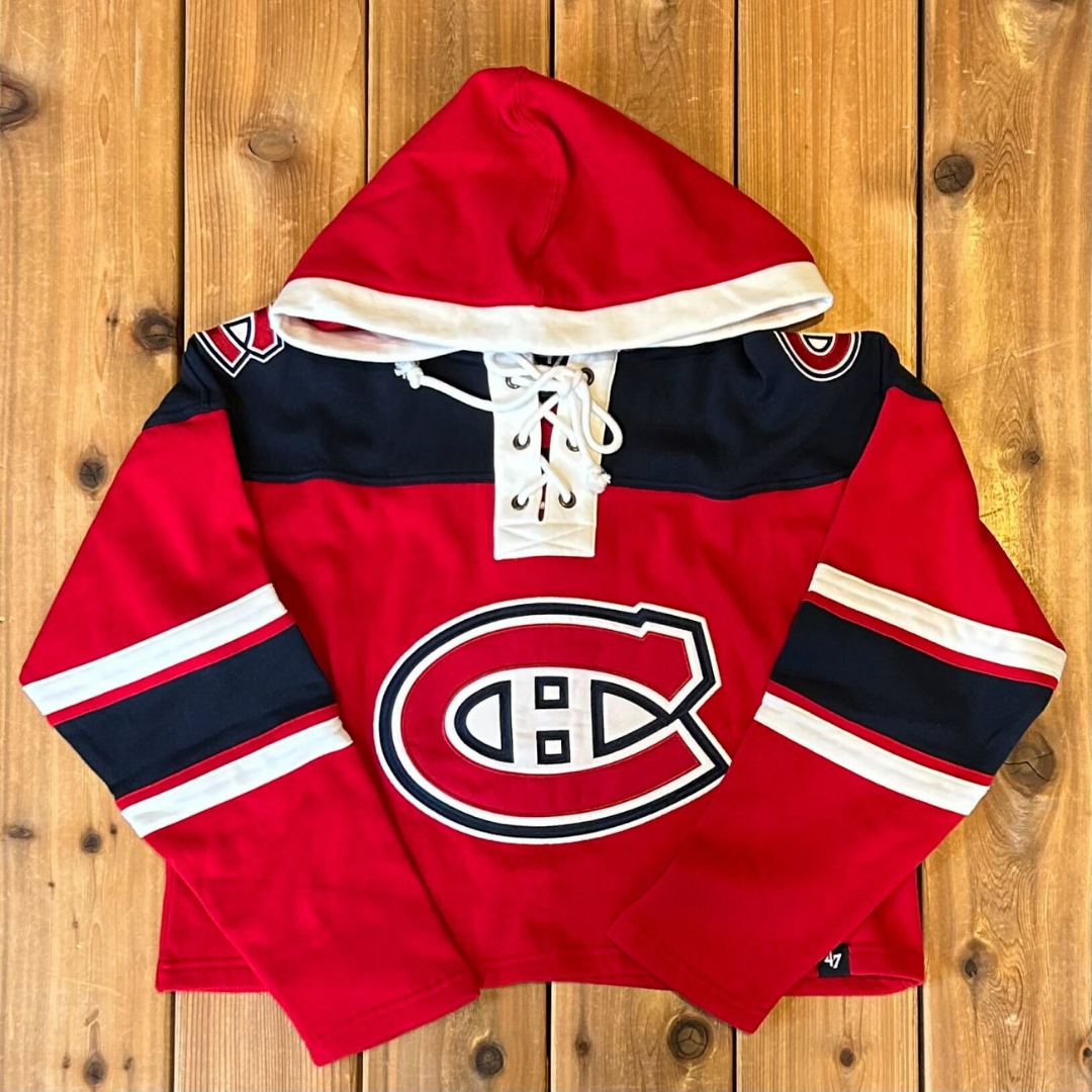 Montreal Canadiens NHL Women s Cropped Superior Lacer Hoodie The Sport Gallery