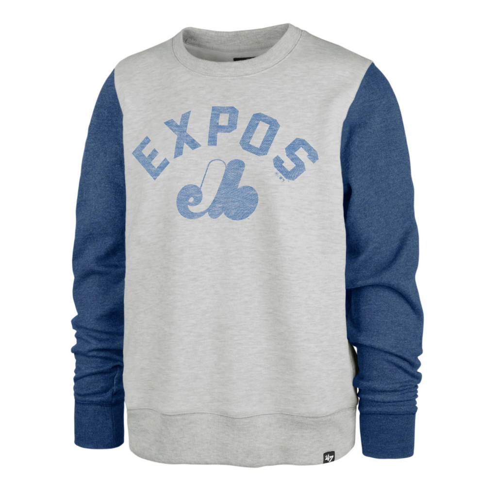 Montreal Expos Olympic Stadium T-Shirt from Homage. | Ash | Vintage Apparel from Homage.