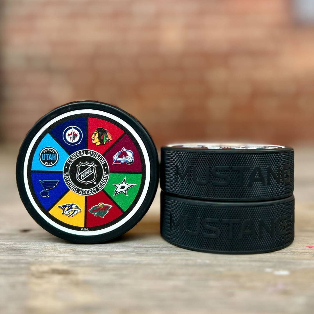 NHL Central Division Textured puck – The Sport Gallery