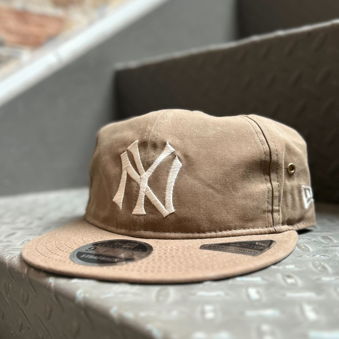 York Yankees Hat Beige 59fifty New York Yankees New Era MLB Waxed