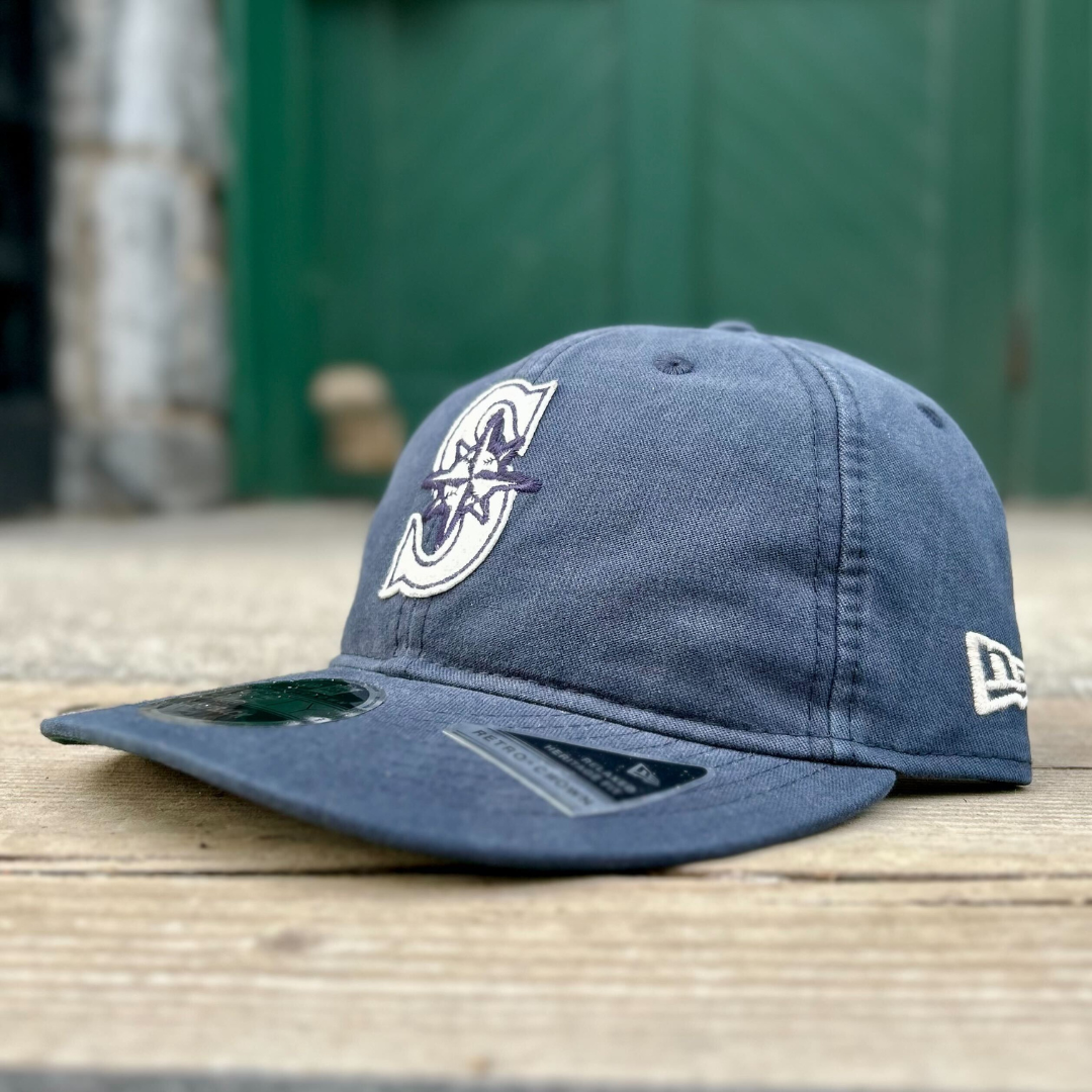 Seattle Mariners New Era MLB Canvas Felt Logo 9Fifty Cap – The