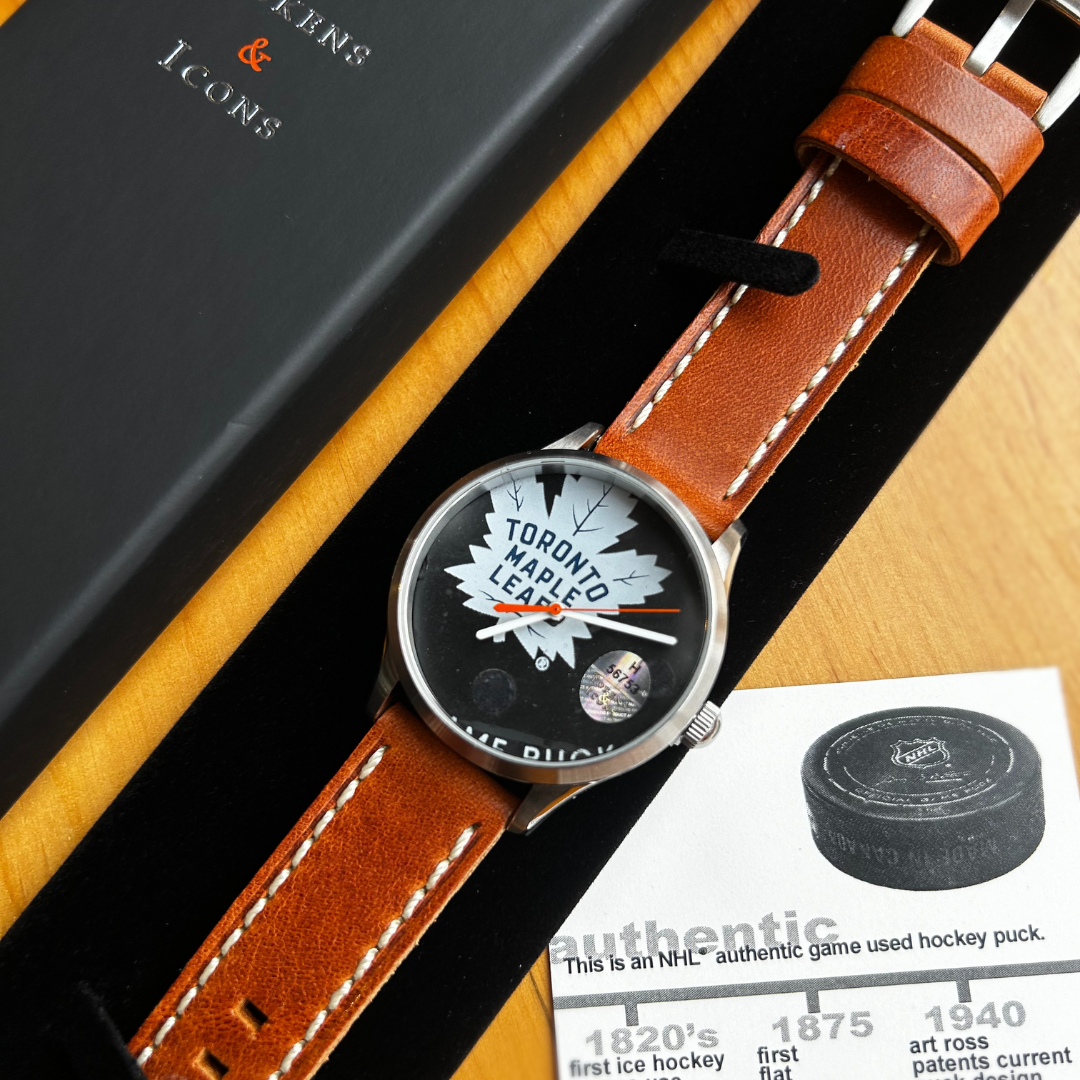 Toronto Maple Leafs Game-Used Puck Watch Top Gift for Leafs Fan