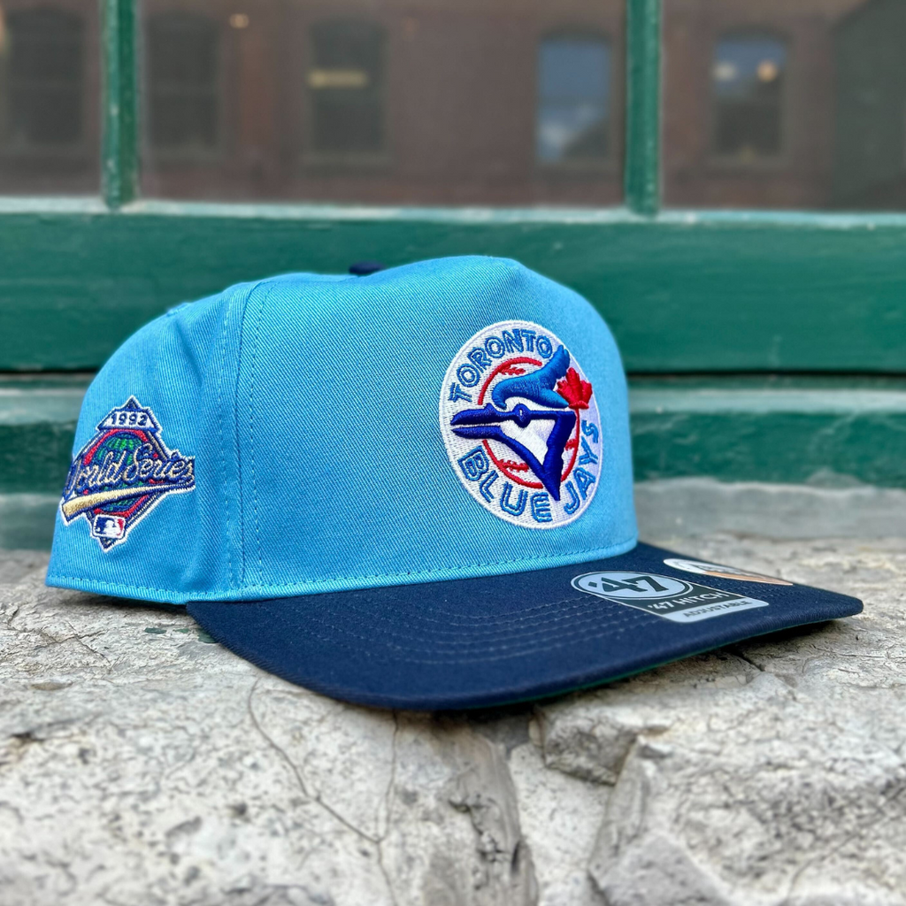 Toronto Blue Jays MLB 1992 World Series Patch Two Tone Hitch Hat The Sport Gallery