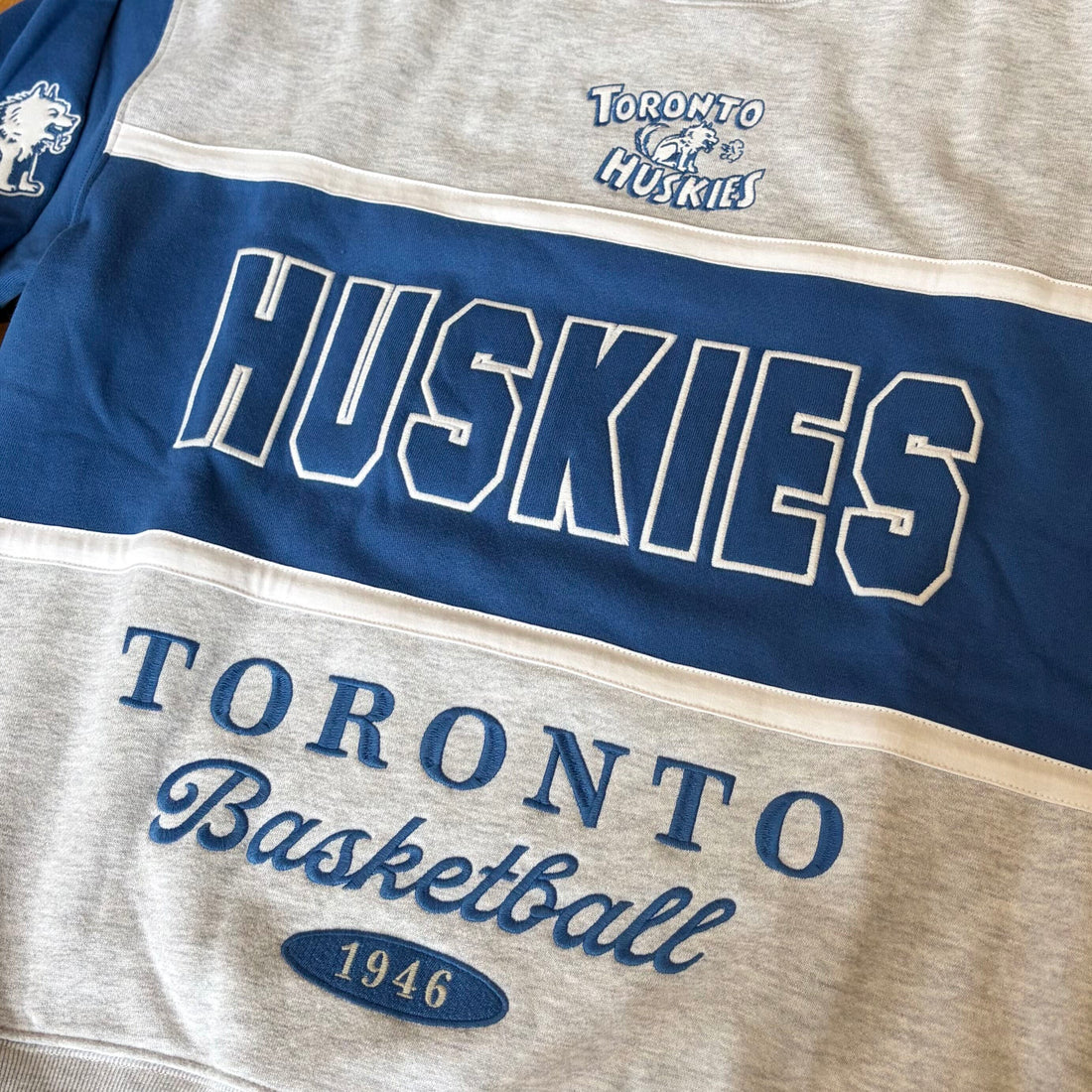 Toronto Huskies NBA Retro Blockfield Maximalist Crew Sweater