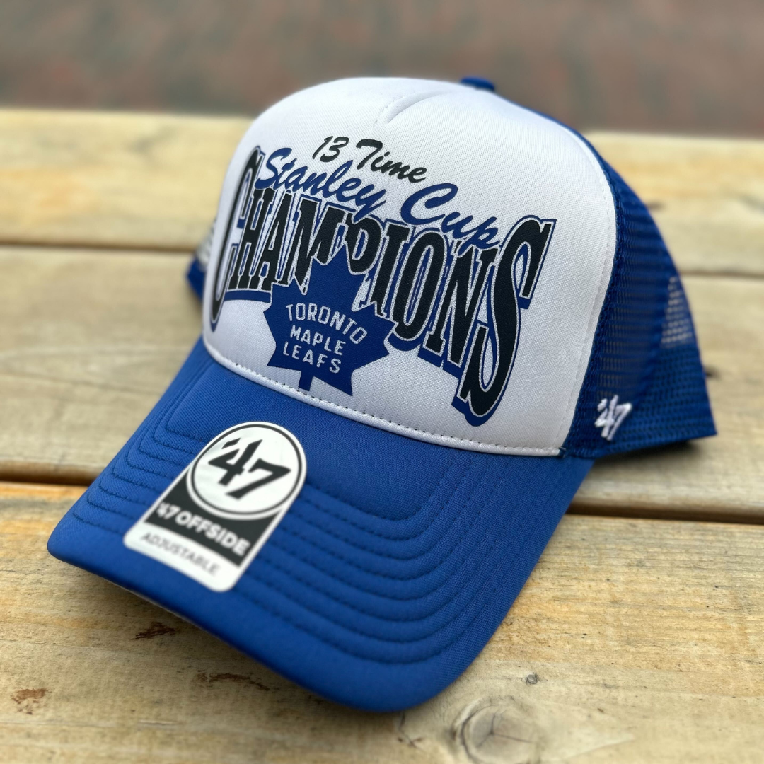Toronto maple leafs trucker hat hotsell