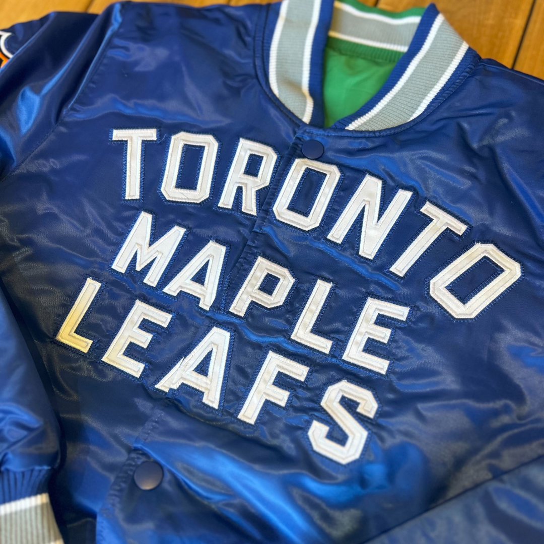 STARTER MAPLE LEAF スタジャン Toronto Maple Leafs/St. Pats NHL Reversible Satin Starter