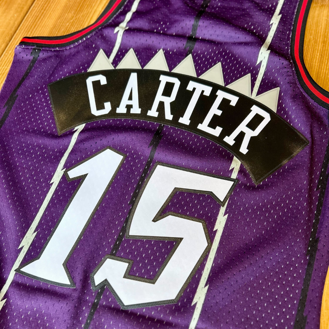 Toronto Raptors Jersey Men's Mitchell Ness Vince Carter Purple