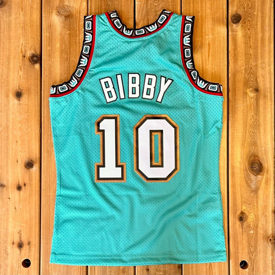 Vancouver Grizzlies 1998-99 Teal Mike Bibby Swingman Jersey – The