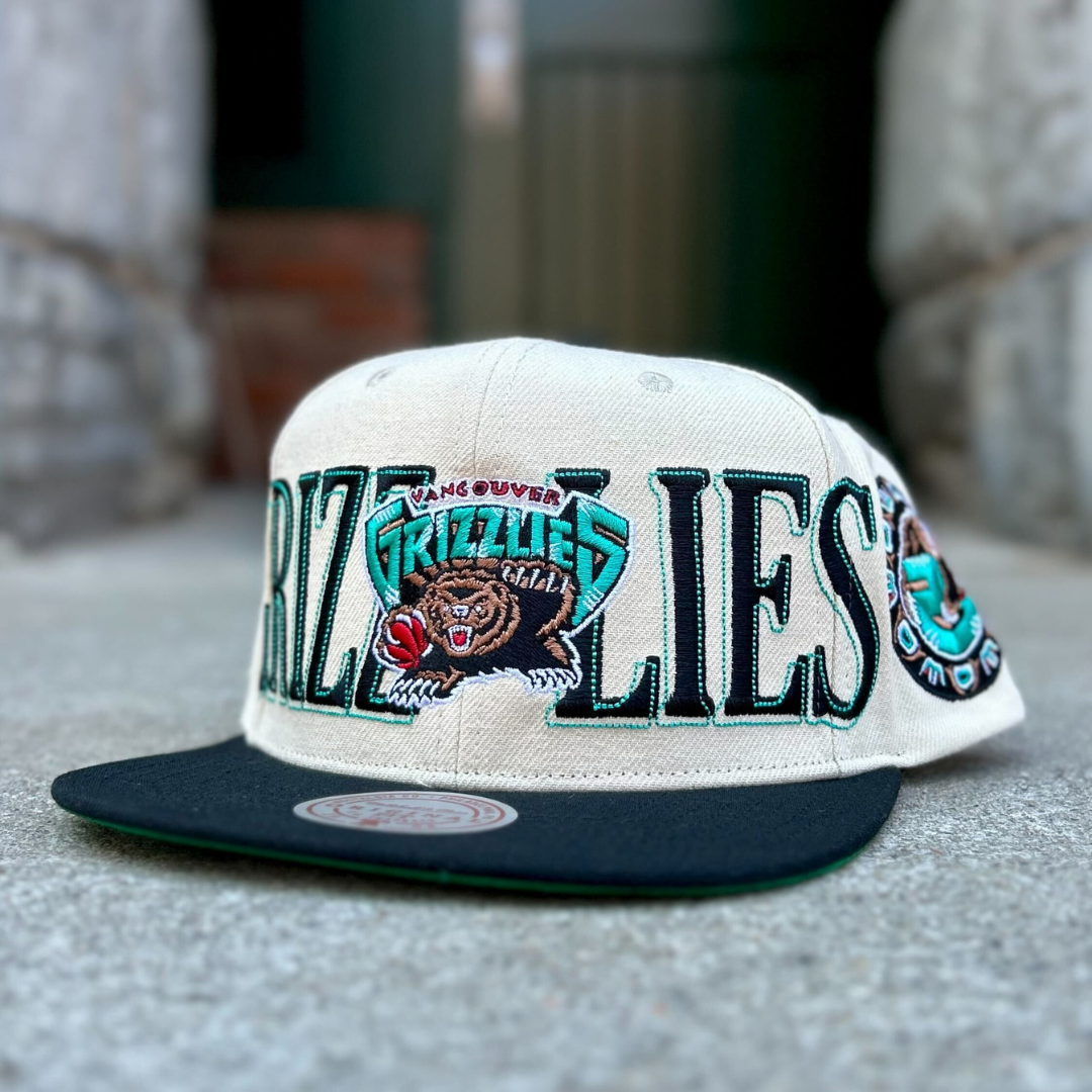 Vancouver Grizzlies NBA Across The Board Snapback (Cream) – The