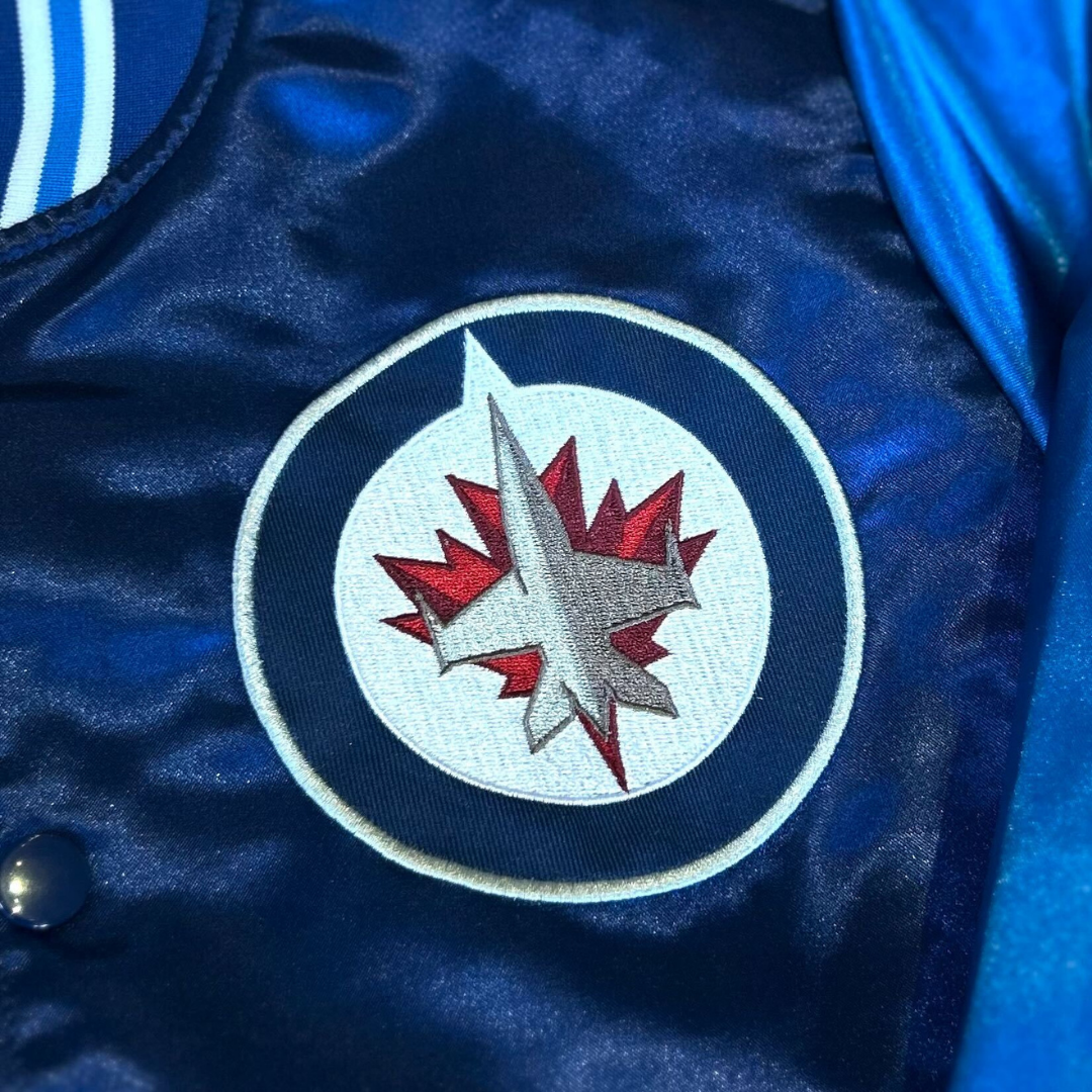 Winnipeg Jets NHL Kids Satin Jacket | Mitchell & Ness – The Sport