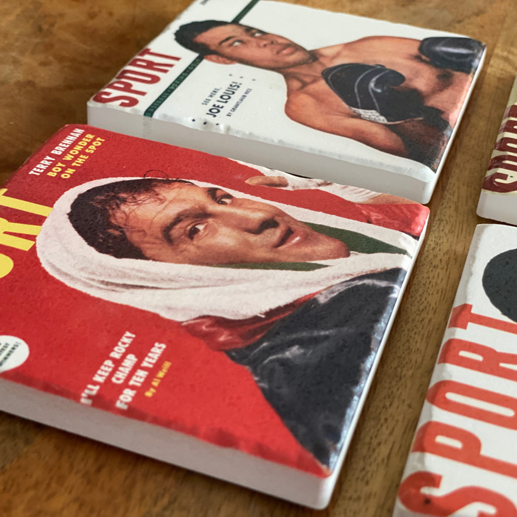 Boxing Pulp Covers SPORT Magazine Vintage Boxing Covers Coasters – The Sport Gallery
