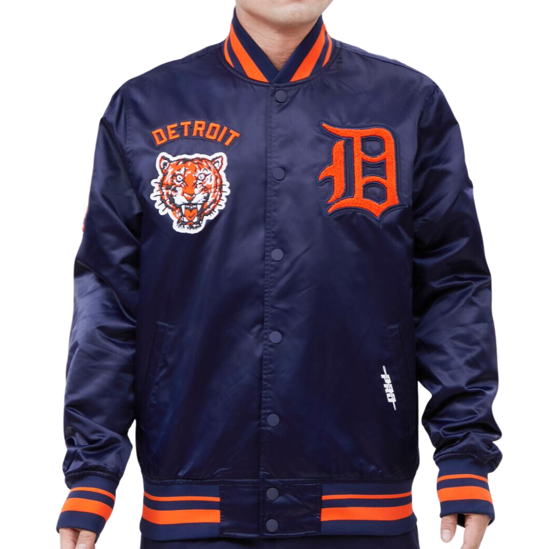 Detroit Tigers Retro Classic Satin Varsity Jacket