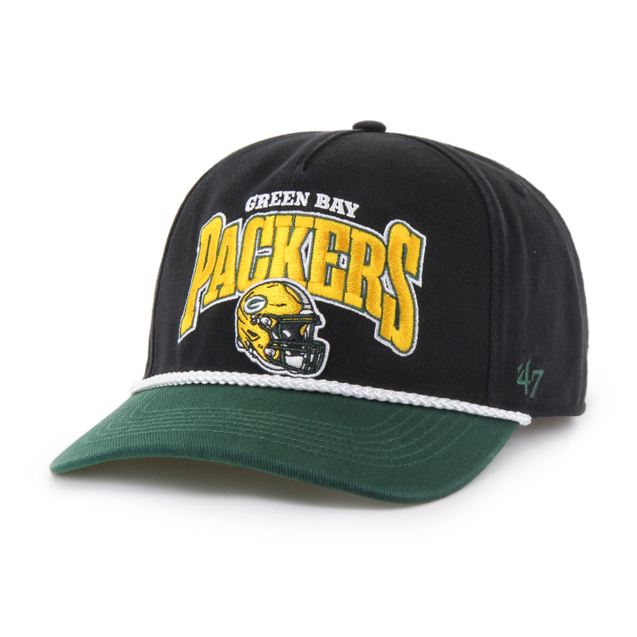 Leather Packers Snapback 90s Green Bay Packers Genuine Leather