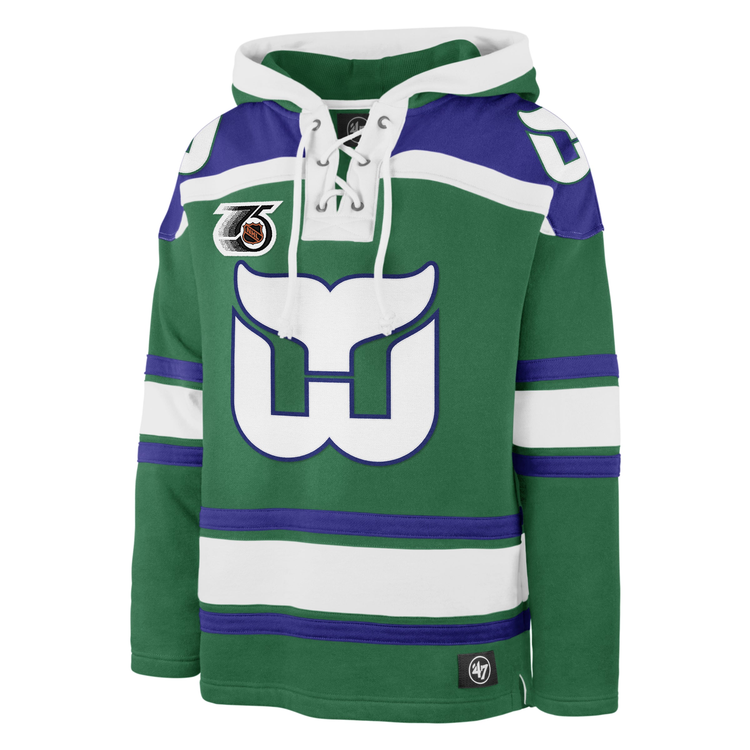 Athletic Knit 1992 Hartford Whalers Navy Blank Jersey