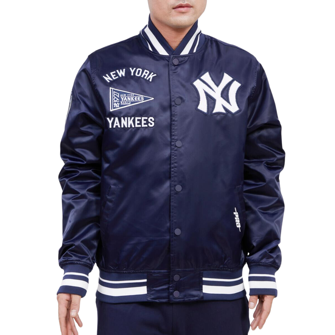 New York Yankees Retro Classic Satin Varsity Jacket – The Sport Gallery