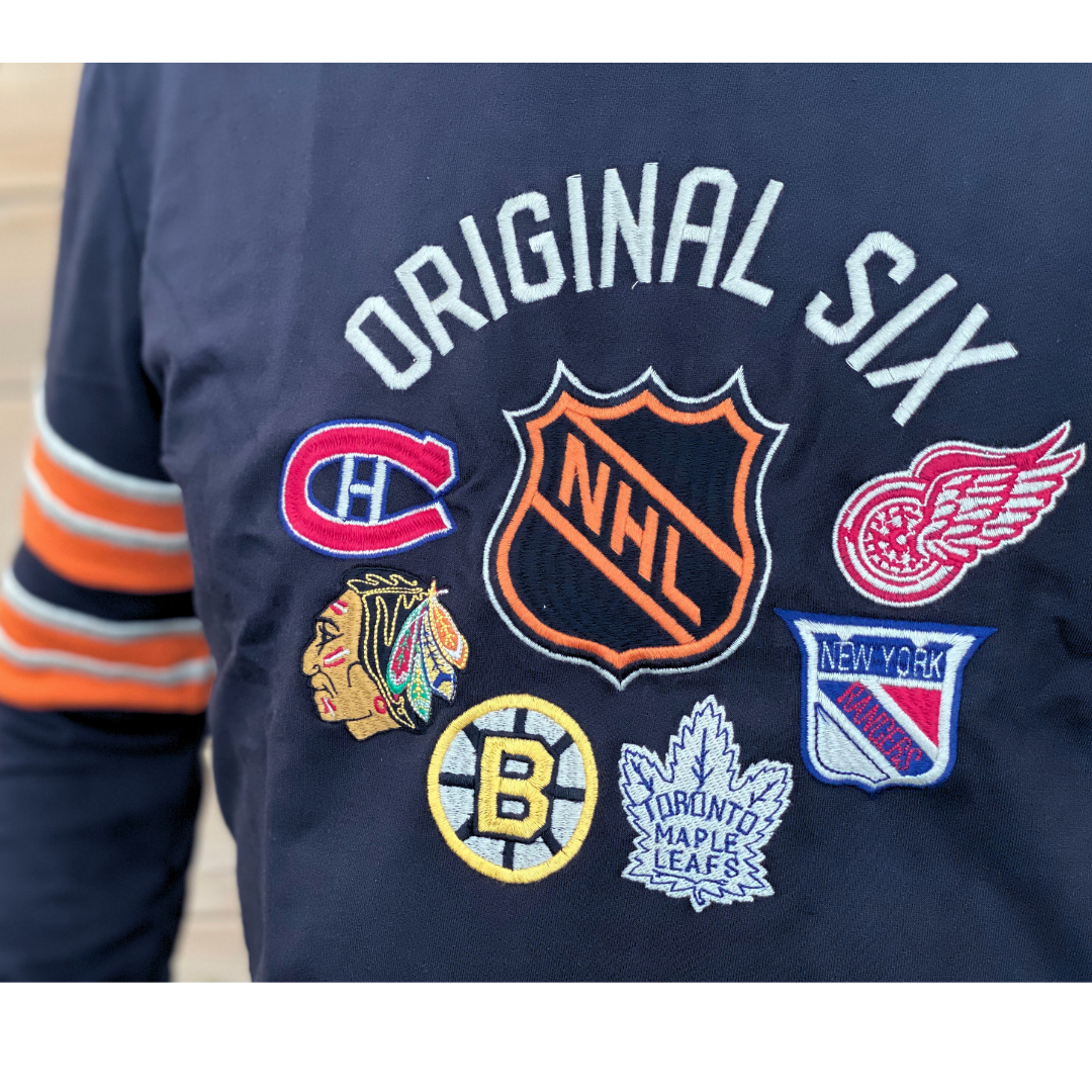 Original Six Vintage NHL Hockey Fleece Crew Sweater The Sport Gallery