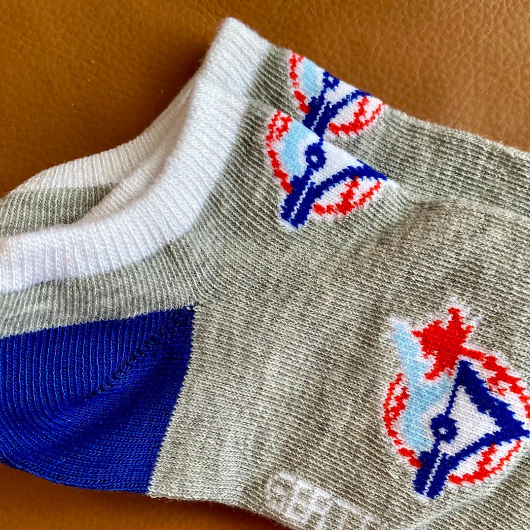 Toronto Blue Jays Cooperstown Women's Ankle Socks (Grey) Toronto Blue Jays Cooperstown Women's Ankle Socks (Grey)