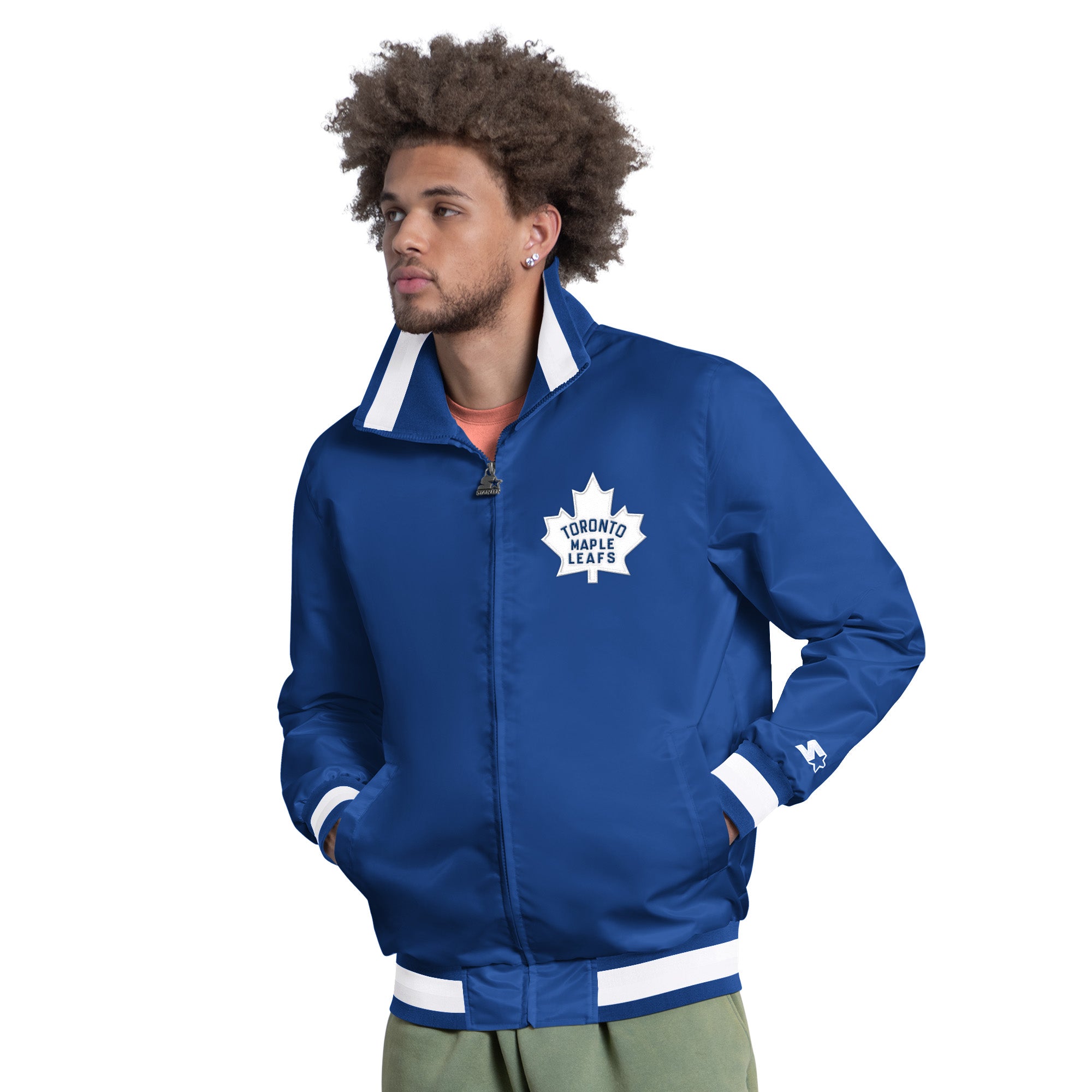 Toronto Maple Leafs NHL 1967 Captain Starter Satin Jacket – The