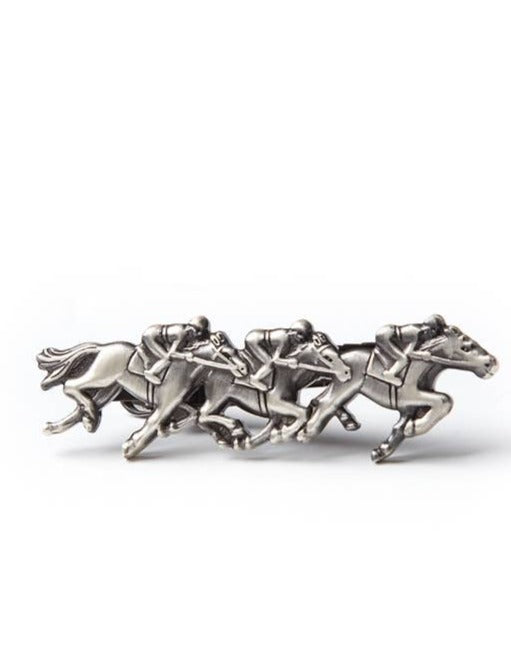 Race Day Tie Bar - Antiqued Silver Metal – The Sport Gallery