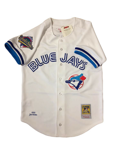 Vintage Mitchell & Ness Toronto Blue Jays Joe Carter 1993 World Series  Jersey
