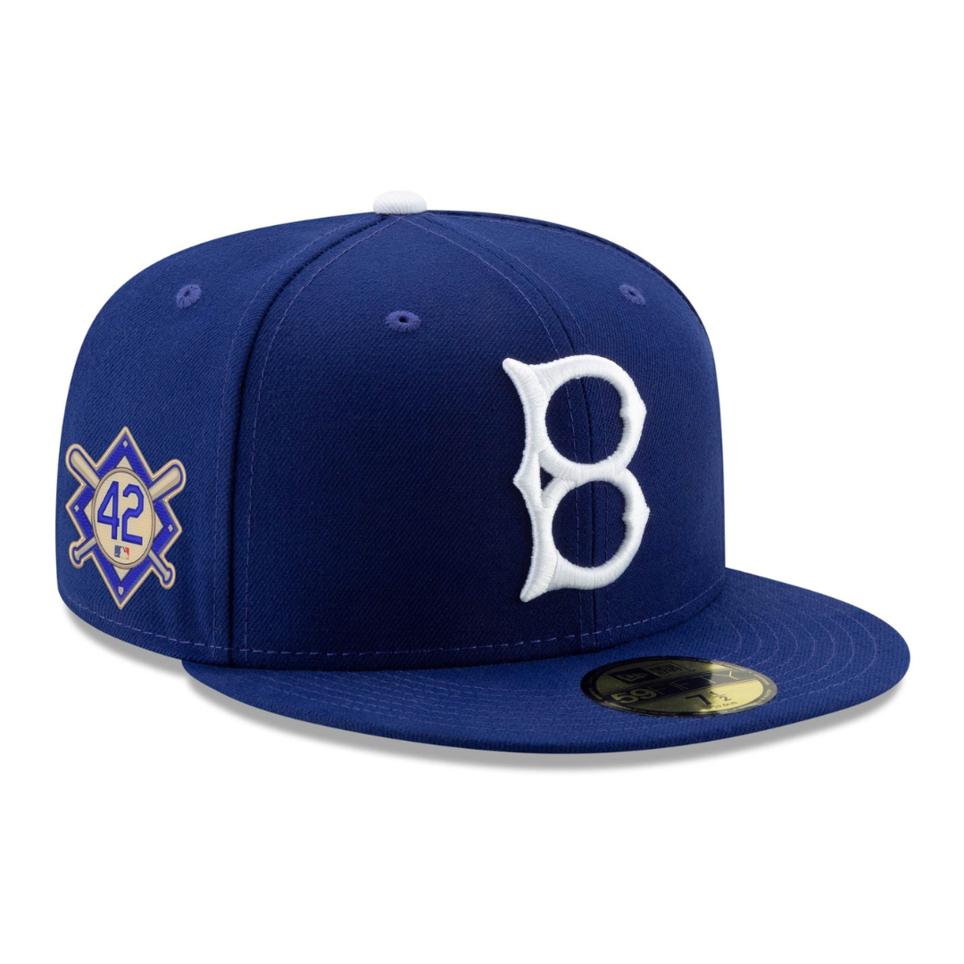 Brooklyn dodgers jackie robinson side patch 59fifty on sale fitted