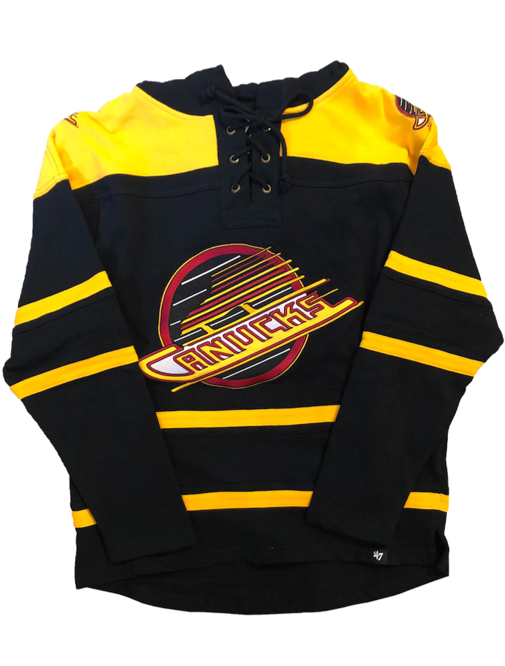  '47 Vancouver Canucks NHL Heavyweight Jersey Lacer Hoodie -  Small : Sports & Outdoors