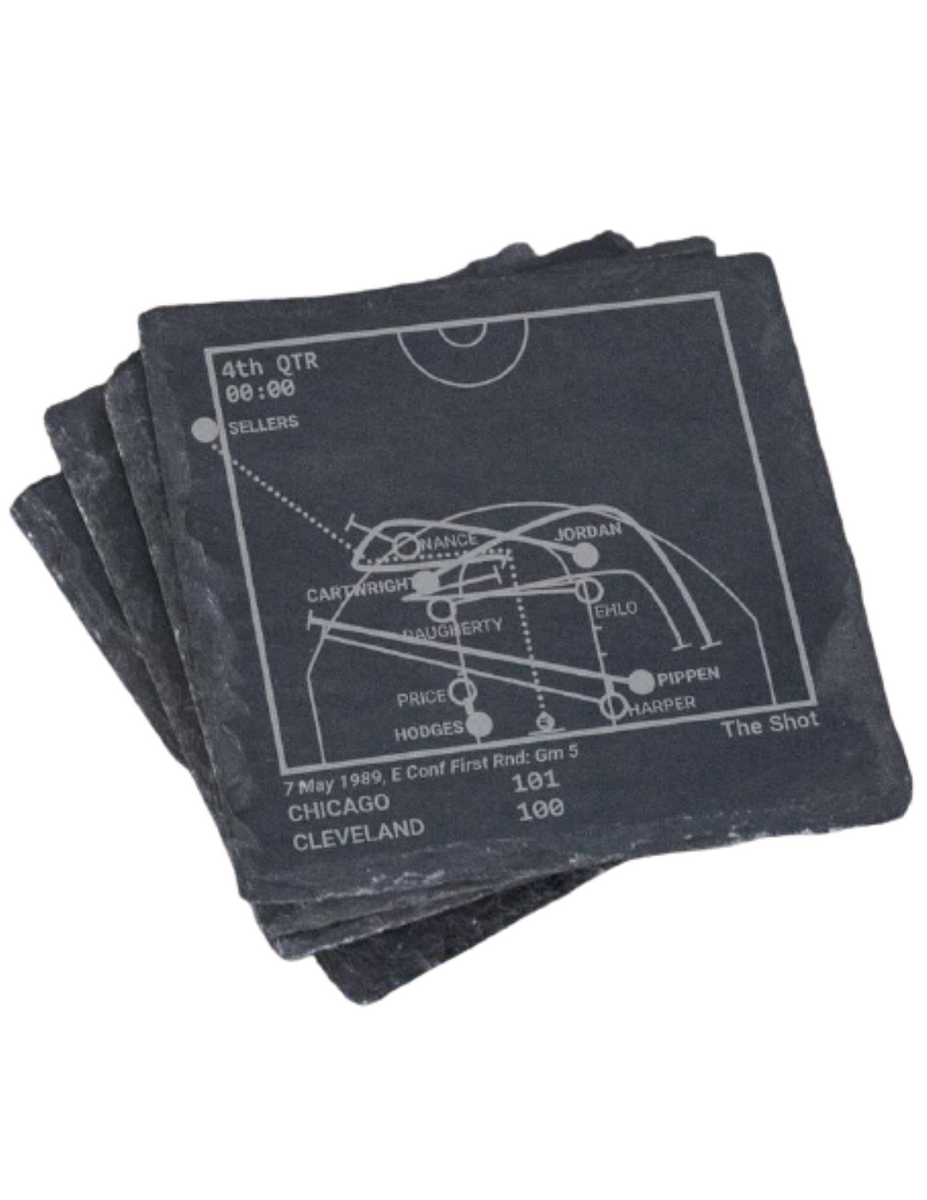 Chicago Bulls Greatest Plays in Sports Coasters – The Sport Gallery