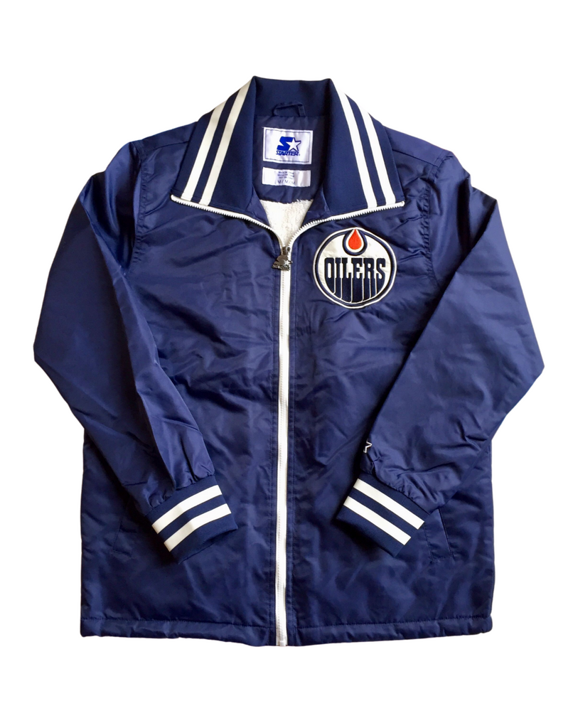 Edmonton Oilers Nylon Zip Coaches Starter Jacket – The Sport Gallery