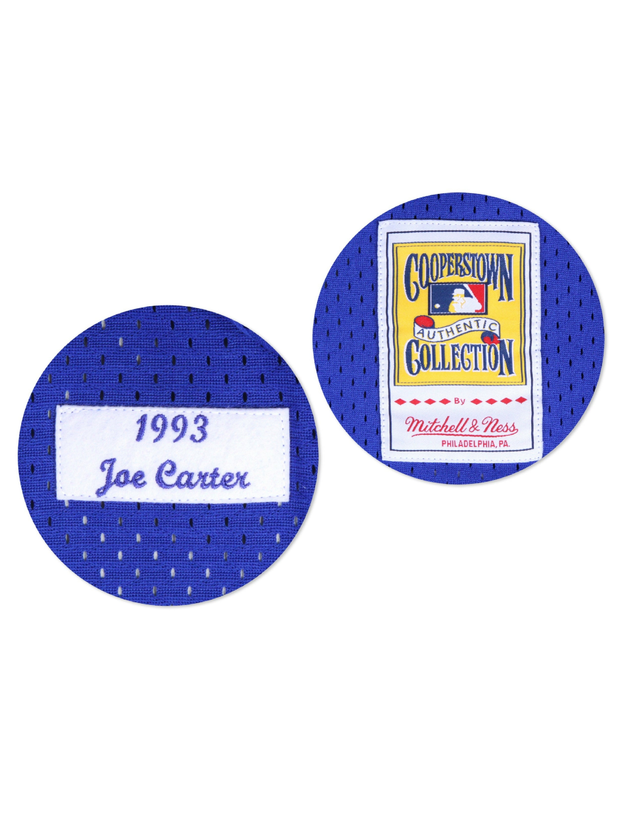 TORONTO BLUE JAYS JOE CARTER 1993 MITCHELL & NESS WORLD SERIES  AUTHENTIC JERSEY
